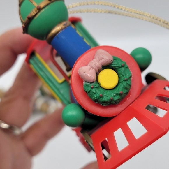 Set of 3 Christmas Gingerm Mouse on Locomotive Teddy Bear Sleeping on Santa Star - Picture 6 of 10